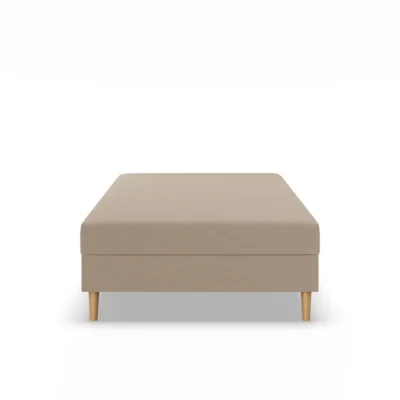 Mebligo Boxspringbett CASPE in Beige, Liegefläche 80x200 cm